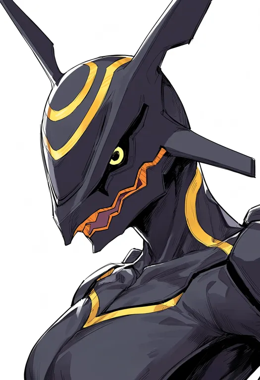 masterpiece, best quality, score_7, safe, rayquaza, solo, upper body, simple background — by k3scat, made with ComfyUI