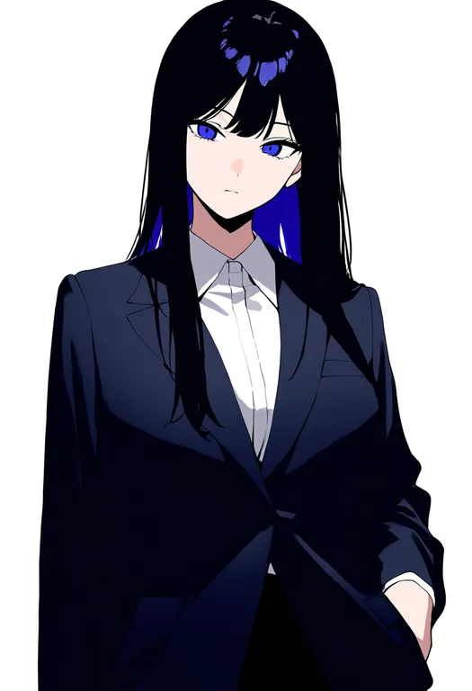 masterpiece, best quality, newest, absurdres, highres, safe, pen_in_pocket, 1girl, solo, simple_background — by k3scat, made with ComfyUI