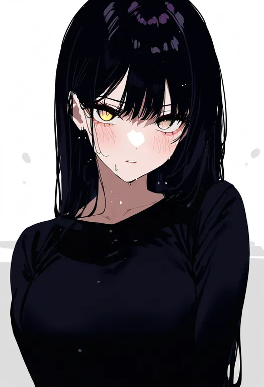 masterpiece, best quality, newest, absurdres, highres, safe, wet_face, 1girl, solo, simple_background — by k3scat, made with ComfyUI