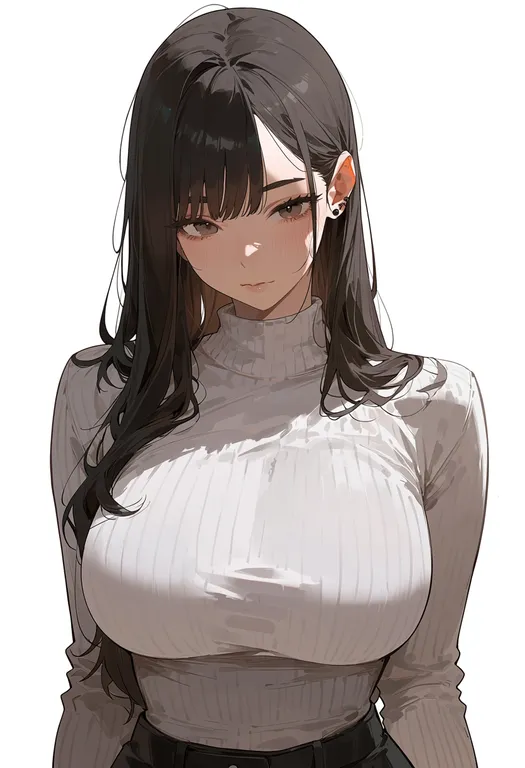 masterpiece, best quality, score_7, safe, udon, 1girl, solo, upper body, simple background — by k3scat, made with ComfyUI