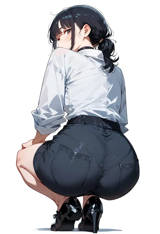 masterpiece, best quality, score_7, safe, kanabou, 1girl, solo, simple background — by k3scat, made with ComfyUI
