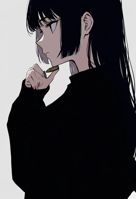 masterpiece, best quality, newest, absurdres, highres, safe, bullet, 1girl, solo, simple_background — by k3scat, made with ComfyUI