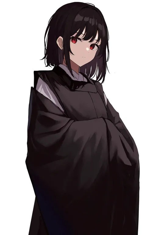 masterpiece, best quality, newest, absurdres, highres, safe, kariginu, 1girl, solo, simple_background — by k3scat, made with ComfyUI