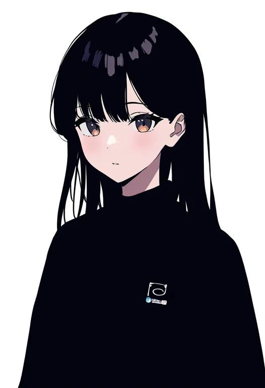 masterpiece, best quality, newest, absurdres, highres, safe, twitter_logo, 1girl, solo, simple_background — by k3scat, made with ComfyUI