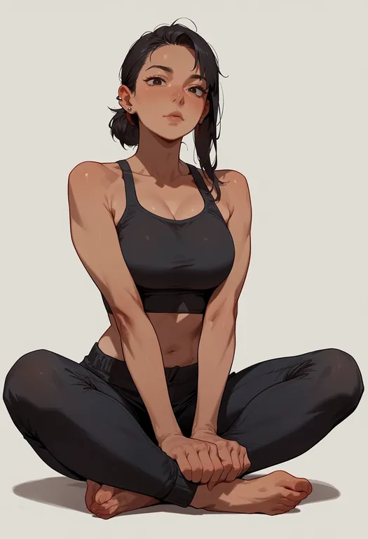 masterpiece, best quality, score_7, safe, indian style, 1girl, solo, full body, simple background — by k3scat, made with ComfyUI