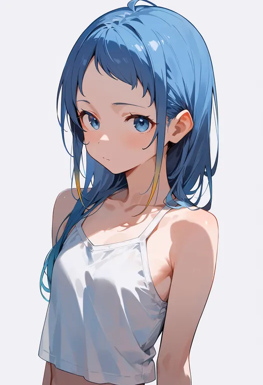 masterpiece, best quality, score_7, safe, samidare (kancolle), solo, upper body, simple background — by k3scat, made with ComfyUI