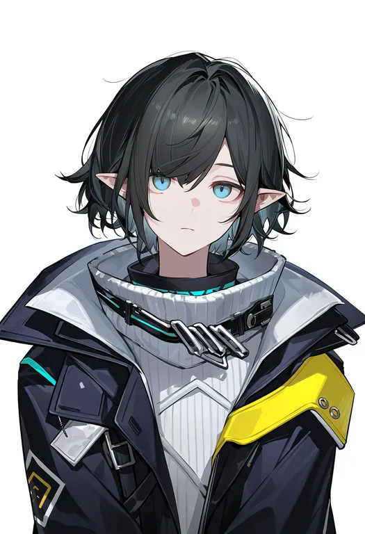 masterpiece, best quality, score_7, safe, male endministrator (arknights), arknights, solo, upper body… — by k3scat, made with ComfyUI