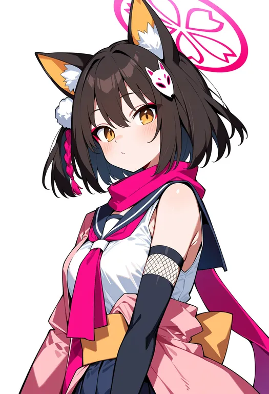 masterpiece, best quality, score_7, safe, izuna (blue archive), blue archive, solo, upper body, simple background — by k3scat, made with ComfyUI