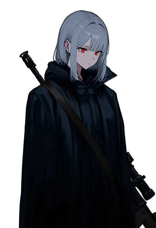 masterpiece, best quality, newest, absurdres, highres, safe, mg42, 1girl, solo, simple_background — by k3scat, made with ComfyUI