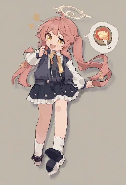 masterpiece, best quality, general, spoken food, 1girl, solo, simple background — by k3scat, made with ComfyUI