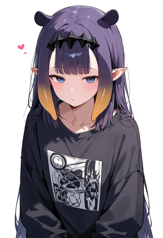 masterpiece, best quality, score_7, safe, ninomae ina'nis (casual), solo, upper body, simple background — by k3scat, made with ComfyUI