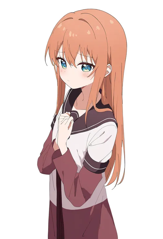 masterpiece, best quality, newest, absurdres, highres, safe, nanamori_school_uniform, 1girl, solo, simple_background — by k3scat, made with ComfyUI