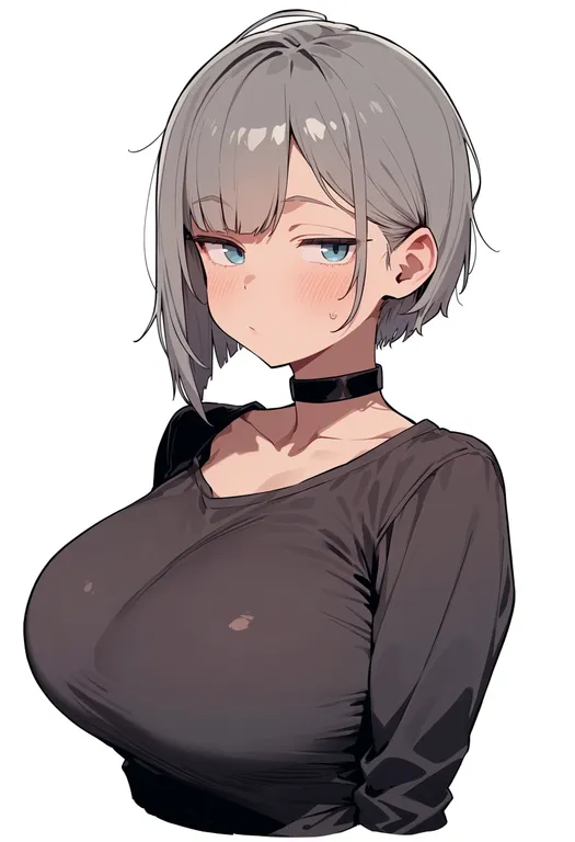 masterpiece, best quality, score_7, safe, reina prowler, solo, upper body, simple background — by k3scat, made with ComfyUI