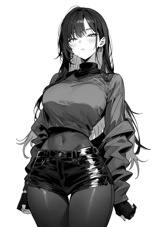 masterpiece, best quality, score_7, safe, no thank you!!! (visual novel), solo, simple background — by k3scat, made with ComfyUI