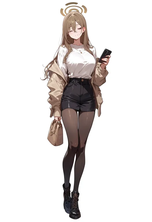 masterpiece, best quality, score_7, safe, swing!!, solo, full body, simple background — by k3scat, made with ComfyUI