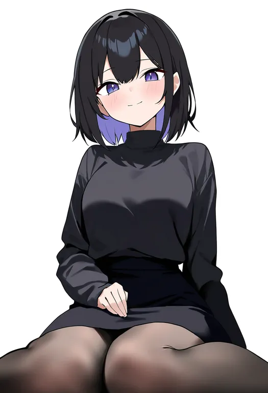 masterpiece, best quality, newest, absurdres, highres, safe, lap_pillow_invitation, 1girl, solo, simple_background — by k3scat, made with ComfyUI