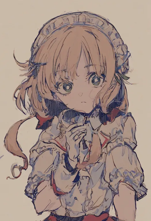 masterpiece, best quality, general, official style, 1girl, solo, simple background — by k3scat, made with ComfyUI