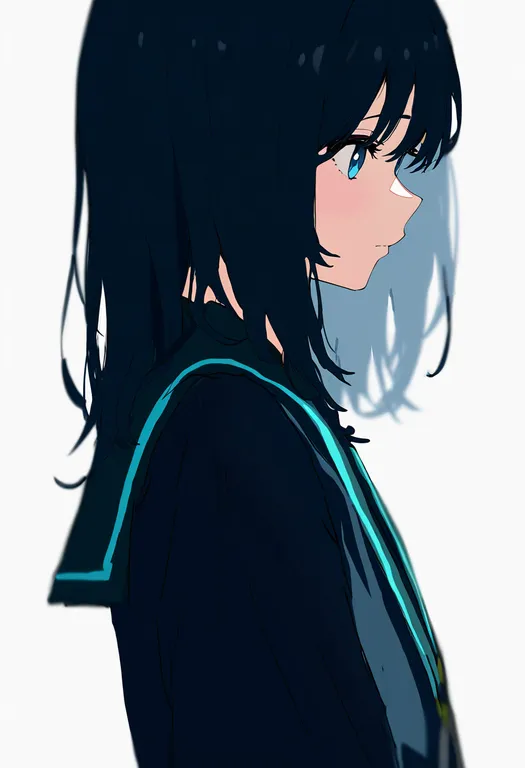 masterpiece, best quality, newest, absurdres, highres, safe, aqua_trim, 1girl, solo, simple_background — by k3scat, made with ComfyUI