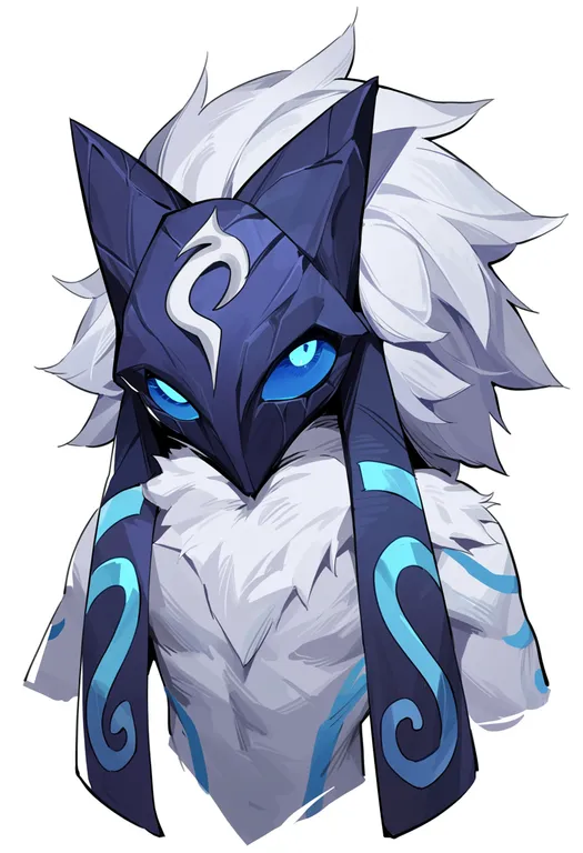 masterpiece, best quality, score_7, safe, kindred (league of legends), league of legends, solo, upper body… — by k3scat, made with ComfyUI