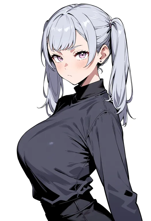 masterpiece, best quality, score_7, safe, noelle silva, solo, upper body, simple background — by k3scat, made with ComfyUI