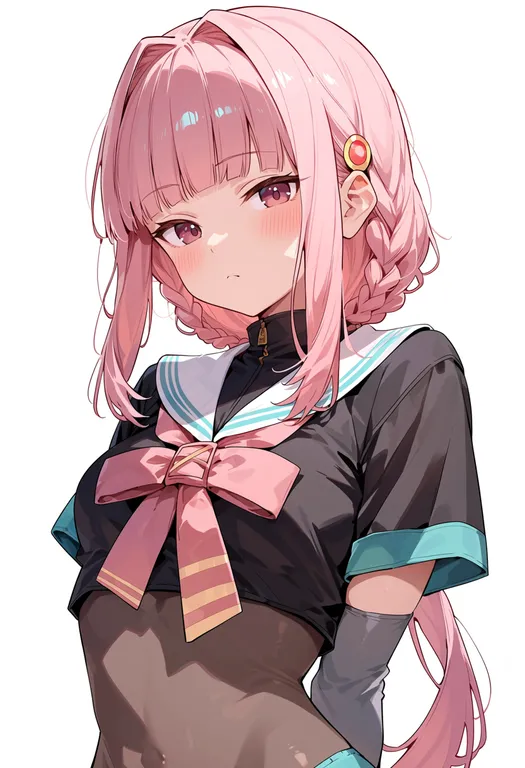 masterpiece, best quality, score_7, safe, tamaki iroha, solo, upper body, simple background — by k3scat, made with ComfyUI