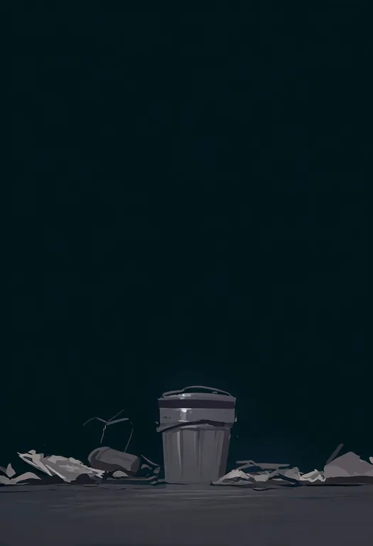 masterpiece, best quality, newest, absurdres, highres, safe, trash_can, 1girl, solo, simple_background — by k3scat, made with ComfyUI