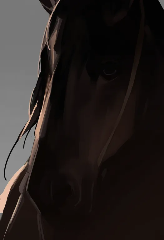 masterpiece, best quality, newest, absurdres, highres, safe, horse, 1girl, solo, simple_background — by k3scat, made with ComfyUI