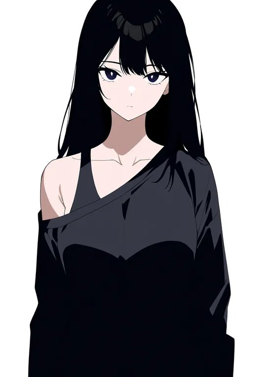 masterpiece, best quality, newest, absurdres, highres, safe, single_strap, 1girl, solo, simple_background — by k3scat, made with ComfyUI