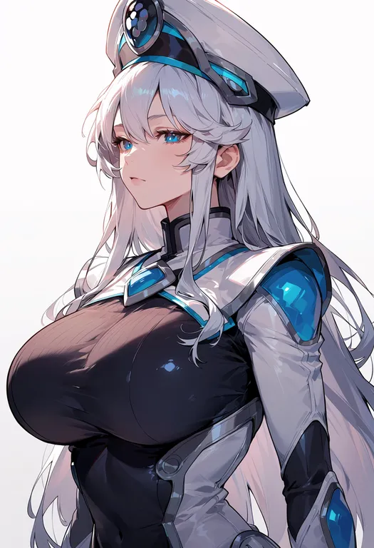 masterpiece, best quality, score_7, safe, junketsu, solo, upper body, simple background — by k3scat, made with ComfyUI