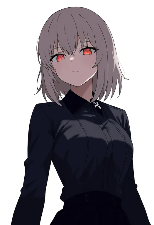 masterpiece, best quality, newest, absurdres, highres, safe, kuromorimine_school_uniform, 1girl, solo, simple_background — by k3scat, made with ComfyUI