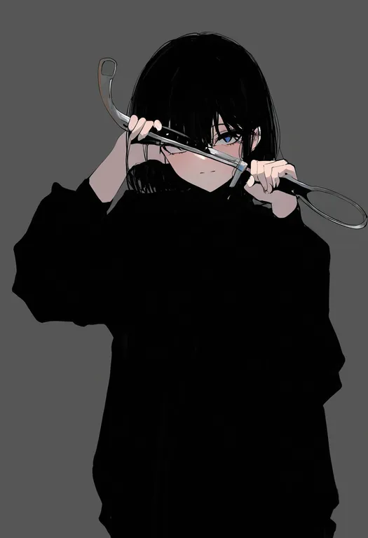 masterpiece, best quality, newest, absurdres, highres, safe, hand_grip, 1girl, solo, simple_background — by k3scat, made with ComfyUI