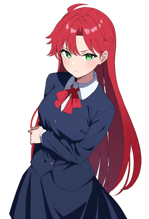 masterpiece, best quality, newest, absurdres, highres, safe, moero!_justice_gakuen, solo, simple_background — by k3scat, made with ComfyUI
