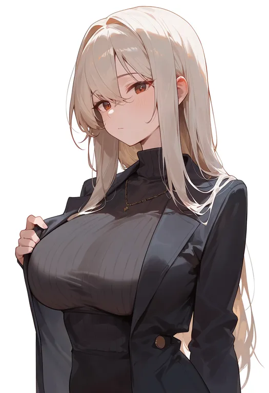 masterpiece, best quality, score_7, safe, enterprise (azur lane), azur lane, solo, upper body, simple background — by k3scat, made with ComfyUI
