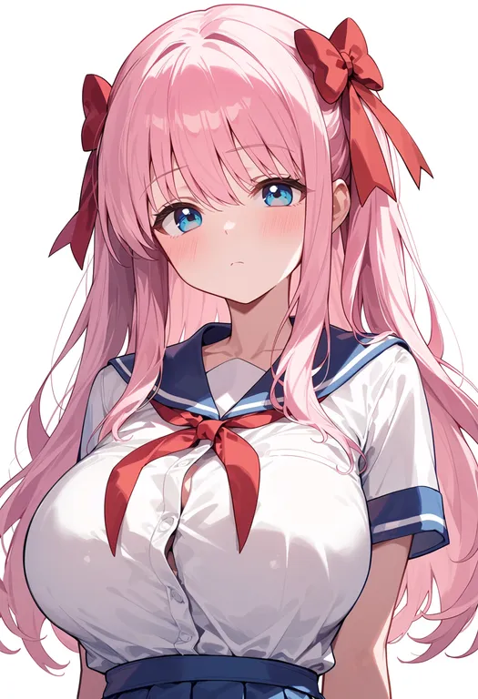 masterpiece, best quality, score_7, safe, haramura nodoka, solo, upper body, simple background — by k3scat, made with ComfyUI