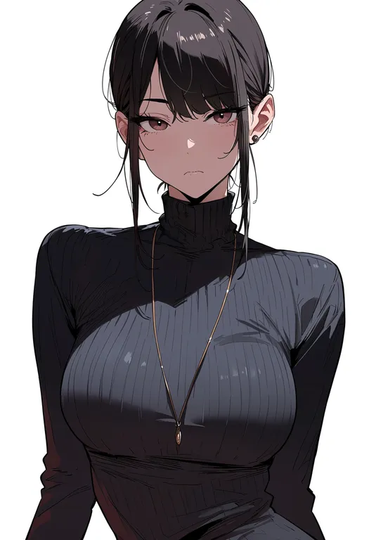 masterpiece, best quality, score_7, safe, kai'sa, solo, upper body, simple background — by k3scat, made with ComfyUI