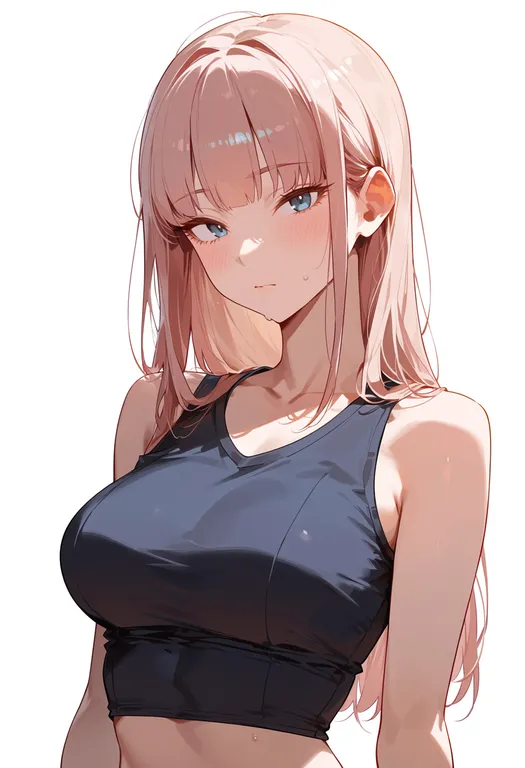 masterpiece, best quality, score_7, safe, katou asuka, solo, upper body, simple background — by k3scat, made with ComfyUI