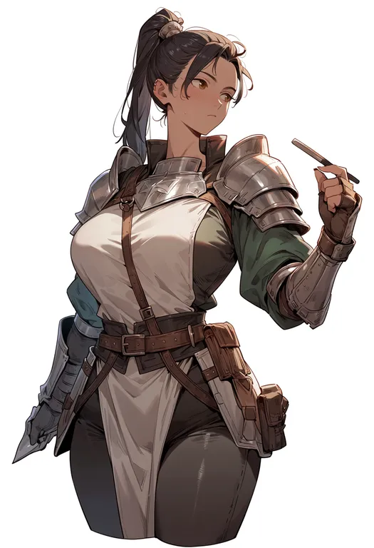 masterpiece, best quality, score_7, safe, gensou suikoden, solo, simple background — by k3scat, made with ComfyUI