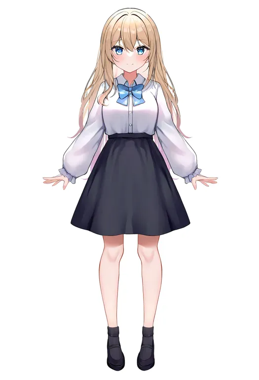 masterpiece, best quality, newest, absurdres, highres, safe, hoshiai_no_sora, solo, full_body, simple_background — by k3scat, made with ComfyUI
