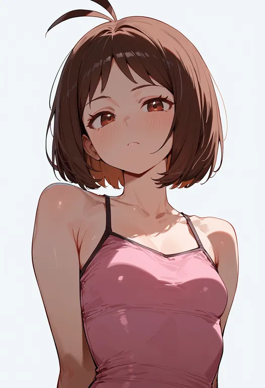 masterpiece, best quality, score_7, safe, hidaka ai, solo, upper body, simple background — by k3scat, made with ComfyUI