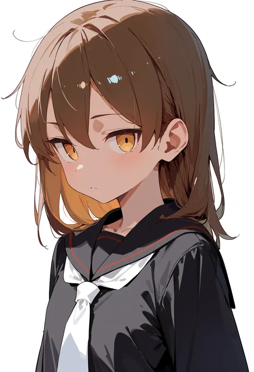 masterpiece, best quality, score_7, safe, nagatsuki (kancolle), solo, upper body, simple background — by k3scat, made with ComfyUI