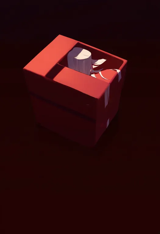 masterpiece, best quality, newest, absurdres, highres, safe, in_box, 1girl, solo, simple_background — by k3scat, made with ComfyUI
