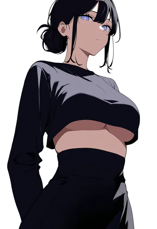 masterpiece, best quality, newest, absurdres, highres, safe, underpec, 1girl, solo, simple_background — by k3scat, made with ComfyUI