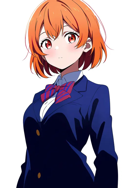 masterpiece, best quality, newest, absurdres, highres, safe, otonokizaka_school_uniform, 1girl, solo, simple_background — by k3scat, made with ComfyUI