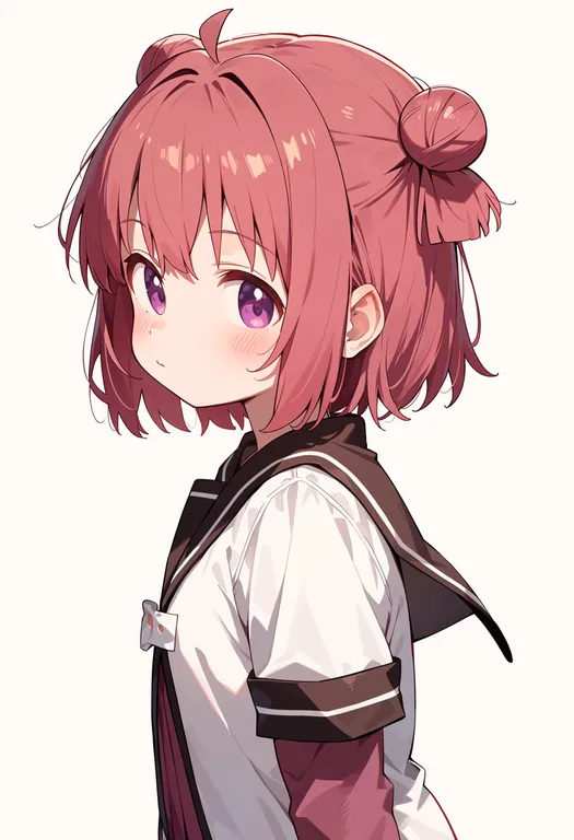 masterpiece, best quality, score_7, safe, akaza akari, solo, upper body, simple background — by k3scat, made with ComfyUI