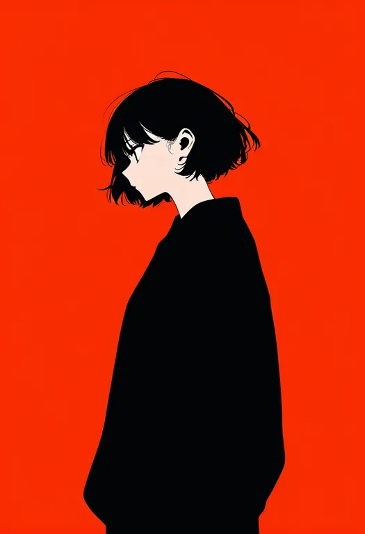 masterpiece, best quality, newest, absurdres, highres, safe, orange_border, 1girl, solo, simple_background — by k3scat, made with ComfyUI
