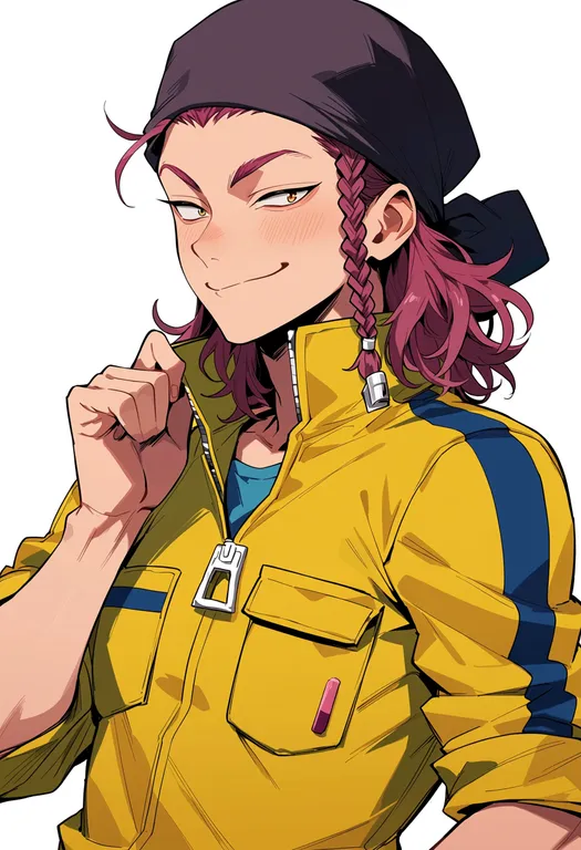 masterpiece, best quality, score_7, safe, soda kazuichi, solo, upper body, simple background — by k3scat, made with ComfyUI