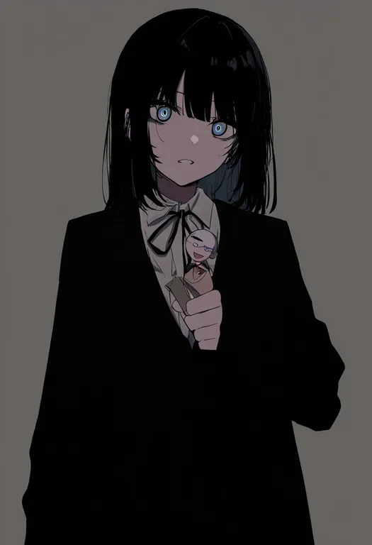masterpiece, best quality, newest, absurdres, highres, safe, puppet, 1girl, solo, simple_background — by k3scat, made with ComfyUI