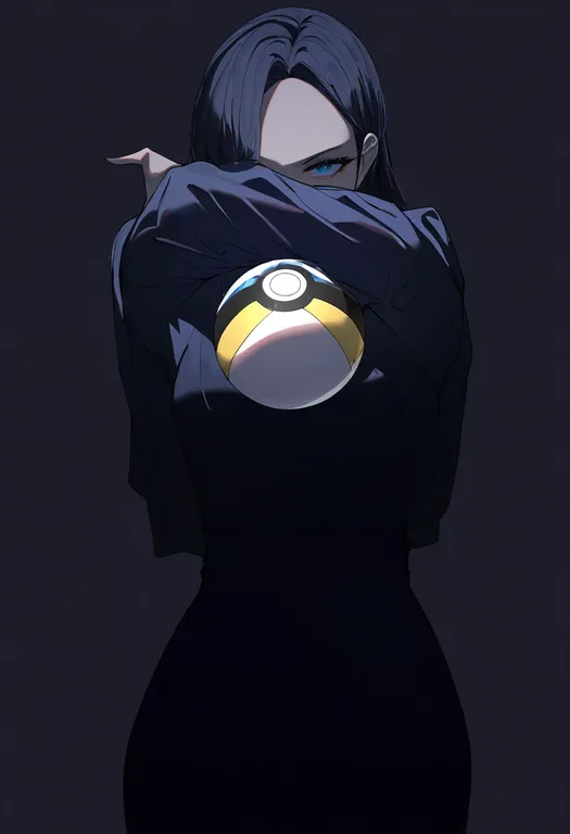 masterpiece, best quality, newest, absurdres, highres, safe, ultra_ball, 1girl, solo, simple_background — by k3scat, made with ComfyUI
