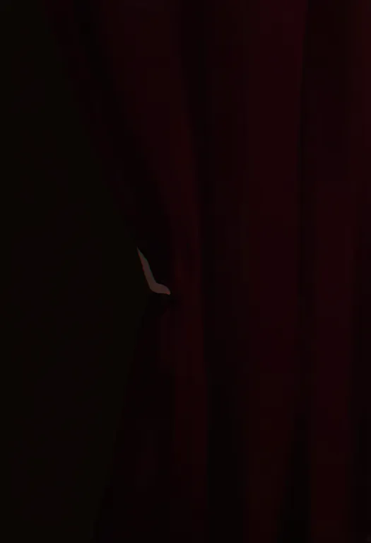 masterpiece, best quality, newest, absurdres, highres, safe, curtain_grab, 1girl, solo, simple_background — by k3scat, made with ComfyUI
