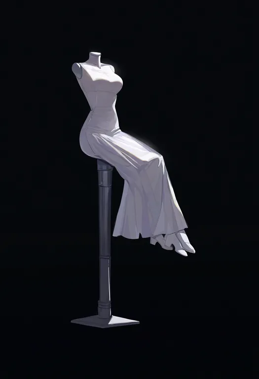 masterpiece, best quality, newest, absurdres, highres, safe, mannequin, 1girl, solo, simple_background — by k3scat, made with ComfyUI